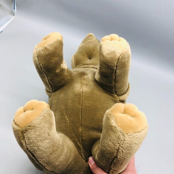 fine toy stuffed animal rhino gray plush safari medium 23x11" missing baby READ - Picture 7 of 10